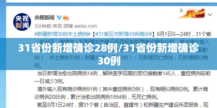 31省份新增确诊28例/31省份新增确诊30例