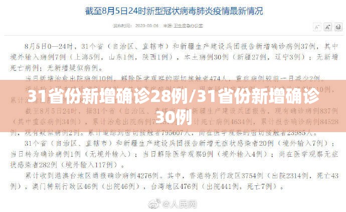 31省份新增确诊28例/31省份新增确诊30例