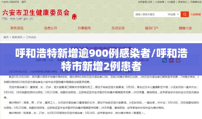 呼和浩特新增逾900例感染者/呼和浩特市新增2例患者