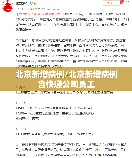 北京新增病例/北京新增病例含快递公司员工