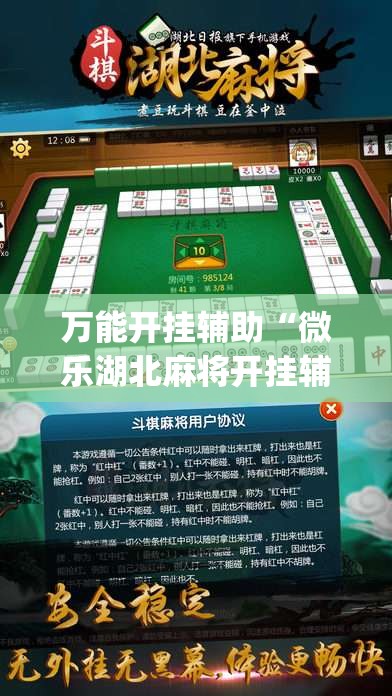 万能开挂辅助“微乐湖北麻将开挂辅助器通用版	”开挂(透视)辅助教程