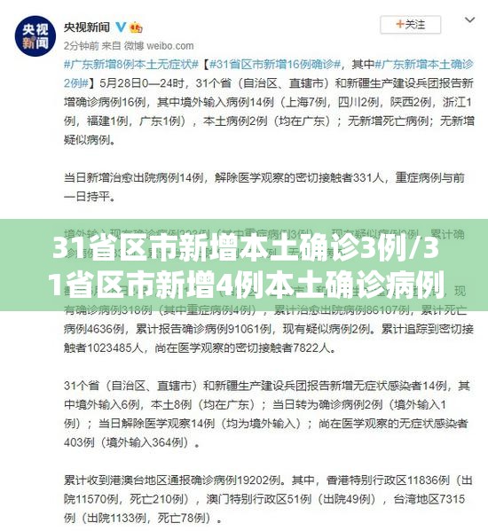 31省区市新增本土确诊3例/31省区市新增4例本土确诊病例