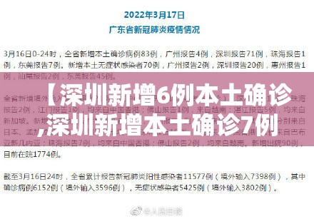 【深圳新增6例本土确诊,深圳新增本土确诊7例】