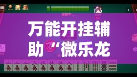 万能开挂辅助“微乐龙江麻将能下挂吗”其实确实有挂