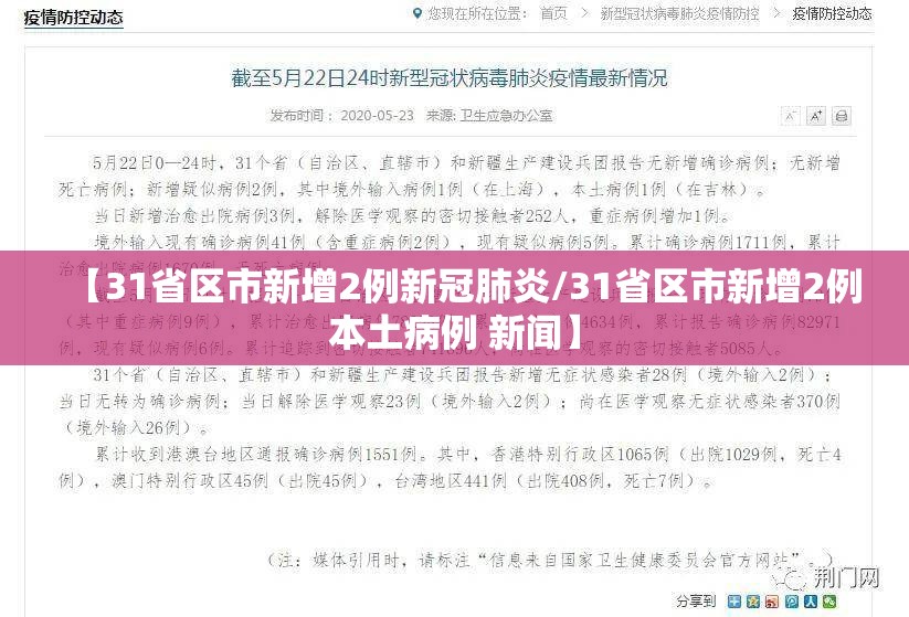【31省区市新增2例新冠肺炎/31省区市新增2例本土病例 新闻】