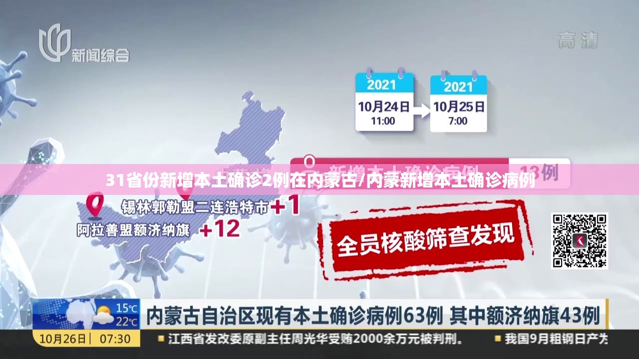 31省份新增本土确诊2例在内蒙古/内蒙新增本土确诊病例