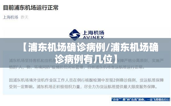 【浦东机场确诊病例/浦东机场确诊病例有几位】 【浦东机场确诊病例/浦东机场确诊病例有几位】