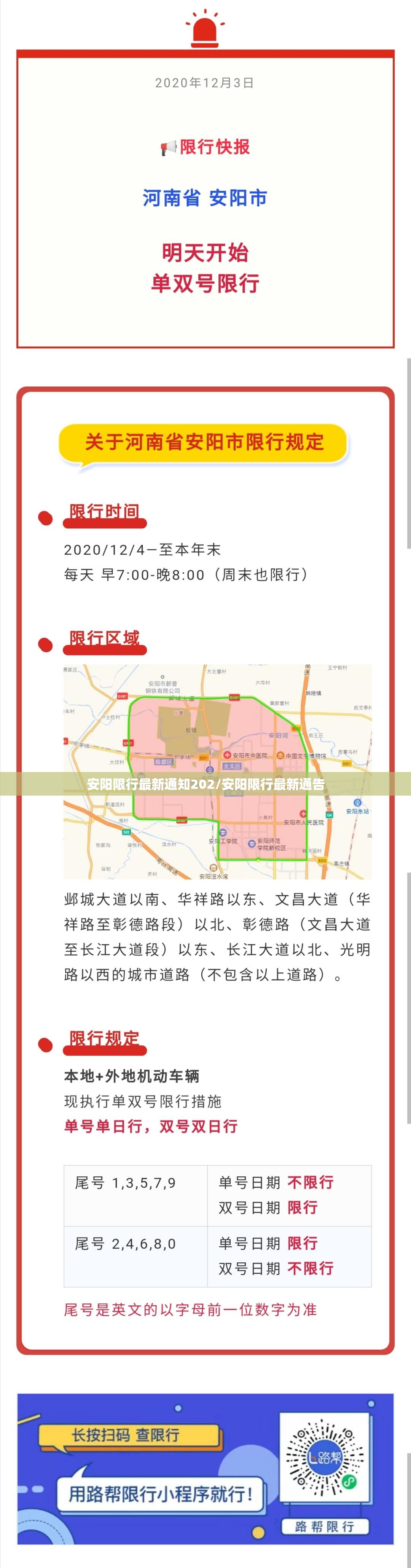安阳限行最新通知202/安阳限行最新通告