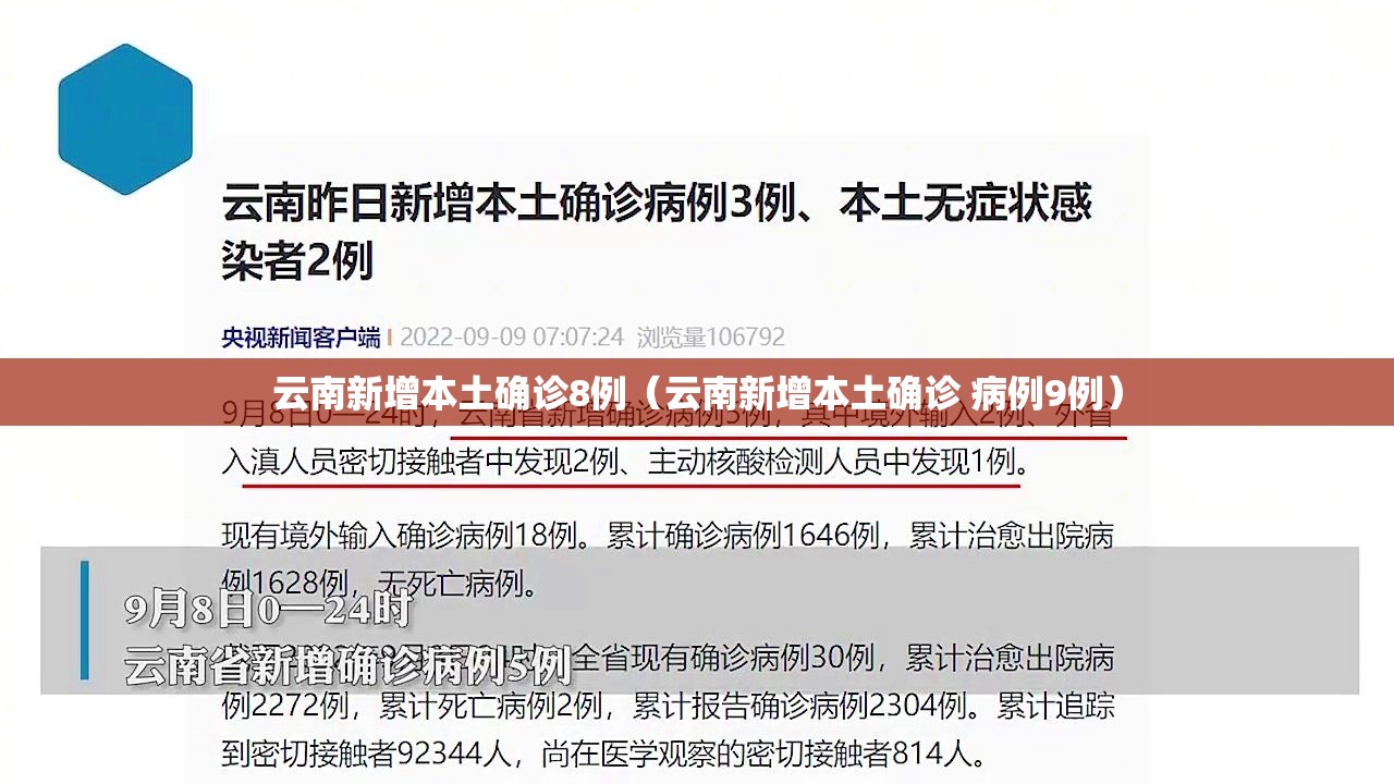 云南新增本土确诊8例（云南新增本土确诊 病例9例）