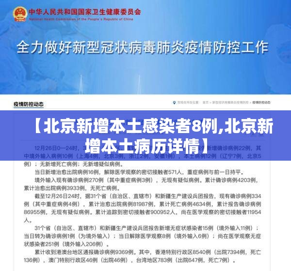 【北京新增本土感染者8例,北京新增本土病历详情】