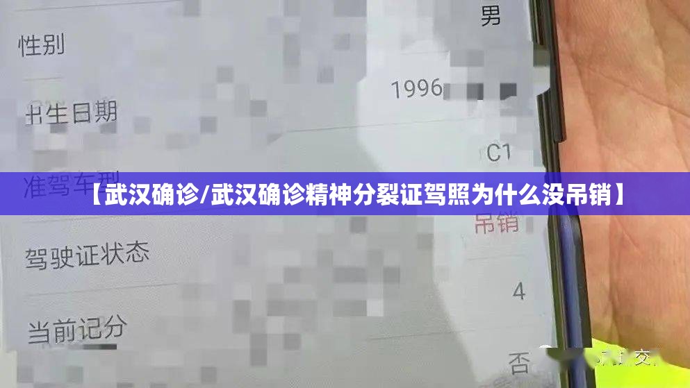 【武汉确诊/武汉确诊精神分裂证驾照为什么没吊销】