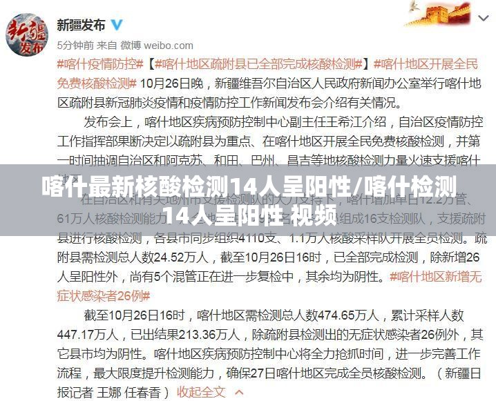 喀什最新核酸检测14人呈阳性/喀什检测14人呈阳性 视频