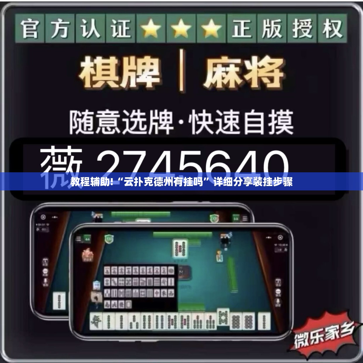 教程辅助!“云扑克德州有挂吗”详细分享装挂步骤