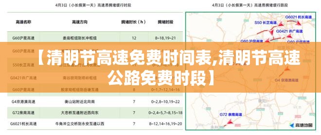 【清明节高速免费时间表,清明节高速公路免费时段】