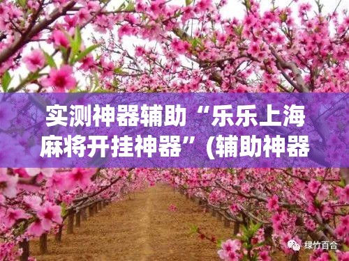 实测神器辅助“乐乐上海麻将开挂神器	”(辅助神器)开挂详细教程