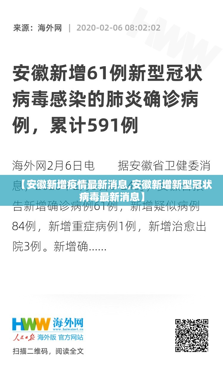 【安徽新增疫情最新消息,安徽新增新型冠状病毒最新消息】