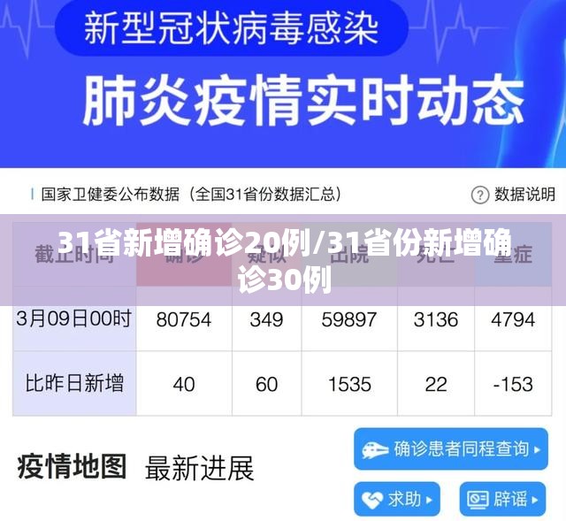 31省新增确诊20例/31省份新增确诊30例