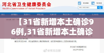 【31省新增本土确诊96例,31省新增本土确诊75例】 【31省新增本土确诊96例,31省新增本土确诊75例】