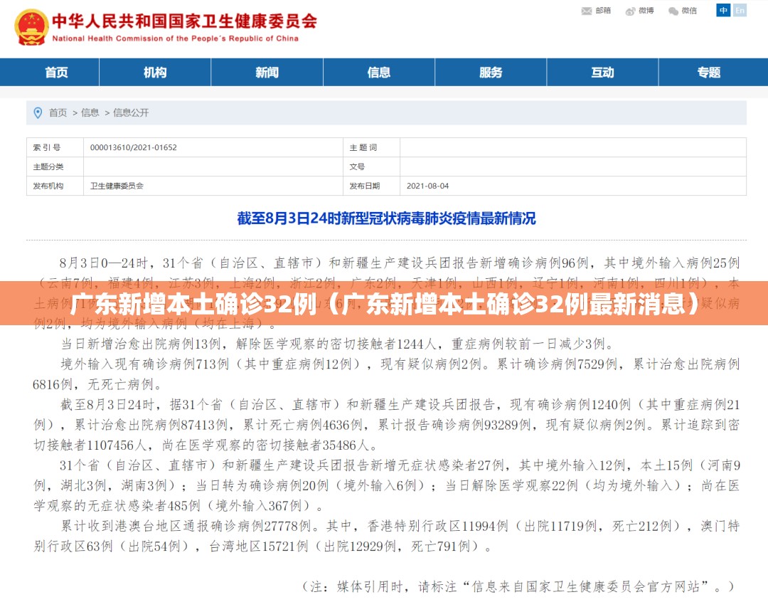 广东新增本土确诊32例(广东新增本土确诊32例最新消息) 广东新增本土确诊32例(广东新增本土确诊32例最新消息)