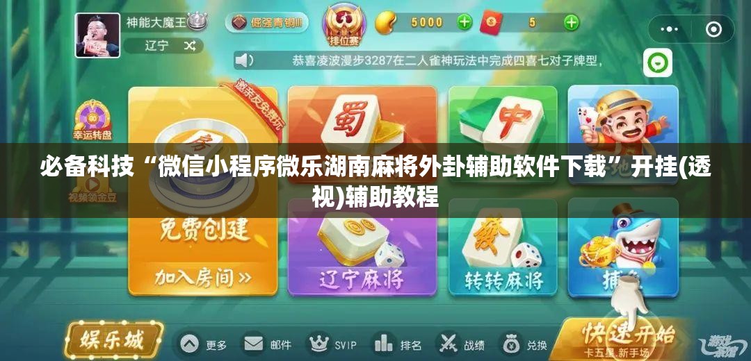 必备科技“微信小程序微乐湖南麻将外卦辅助软件下载”开挂(透视)辅助教程