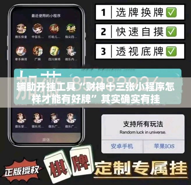 辅助开挂工具“财神十三张小程序怎样才能有好牌”其实确实有挂