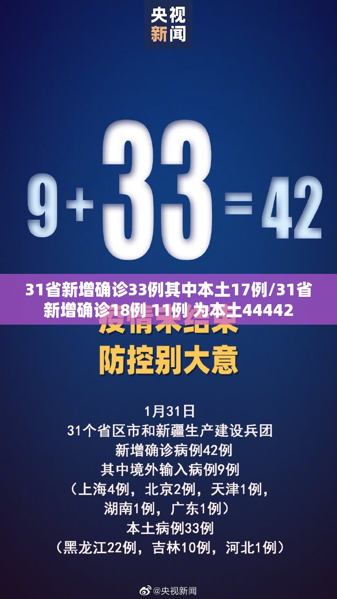31省新增确诊33例其中本土17例/31省新增确诊18例 11例 为本土44442