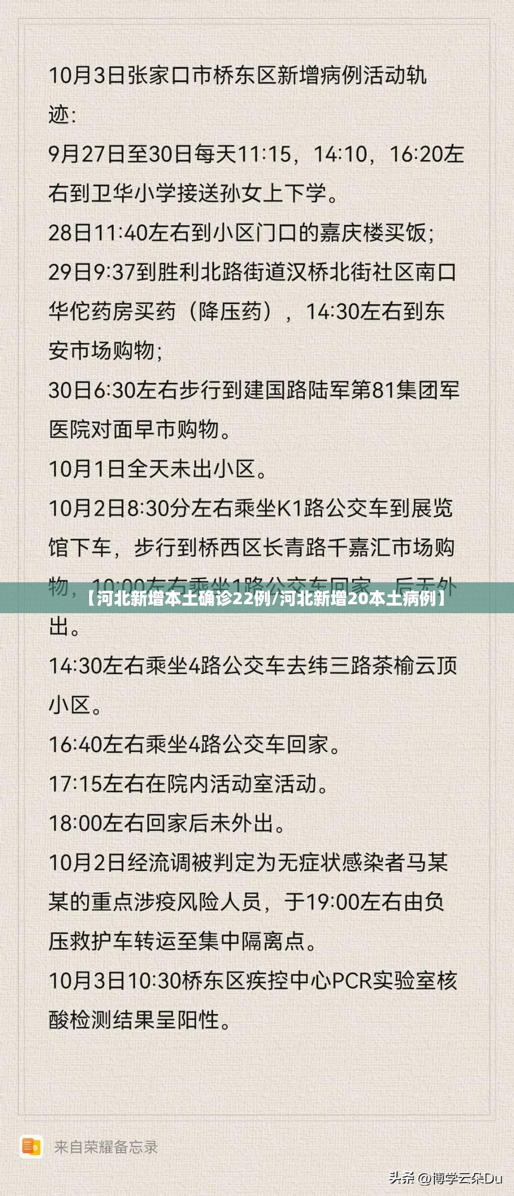 【河北新增本土确诊22例/河北新增20本土病例】