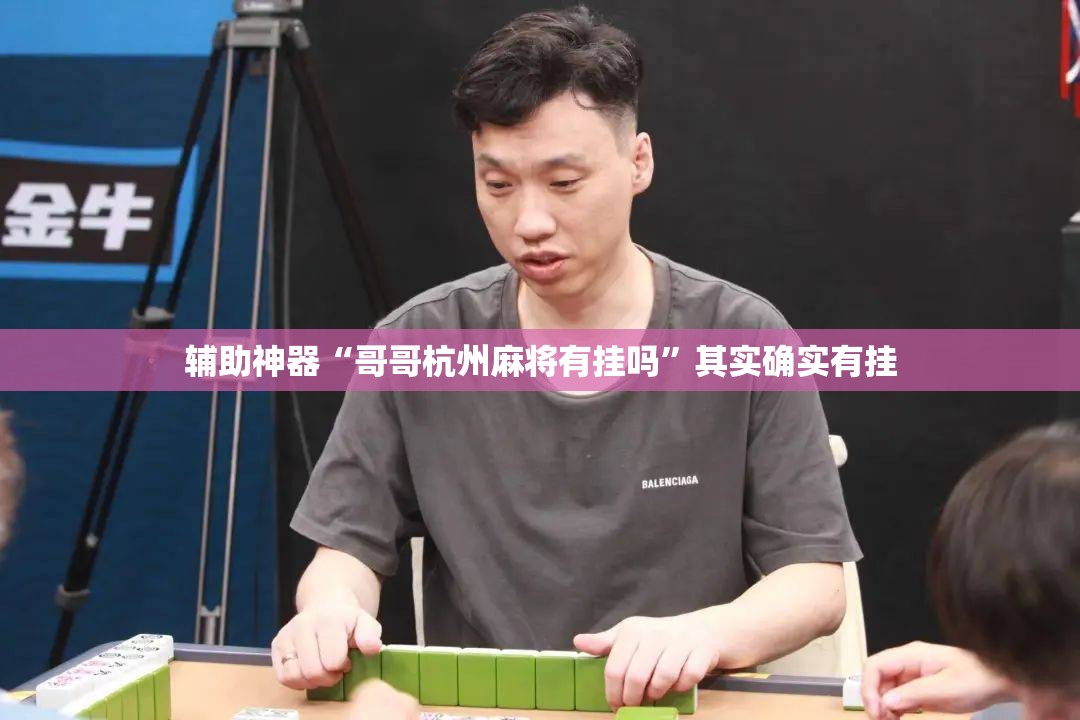 辅助神器“哥哥杭州麻将有挂吗”其实确实有挂