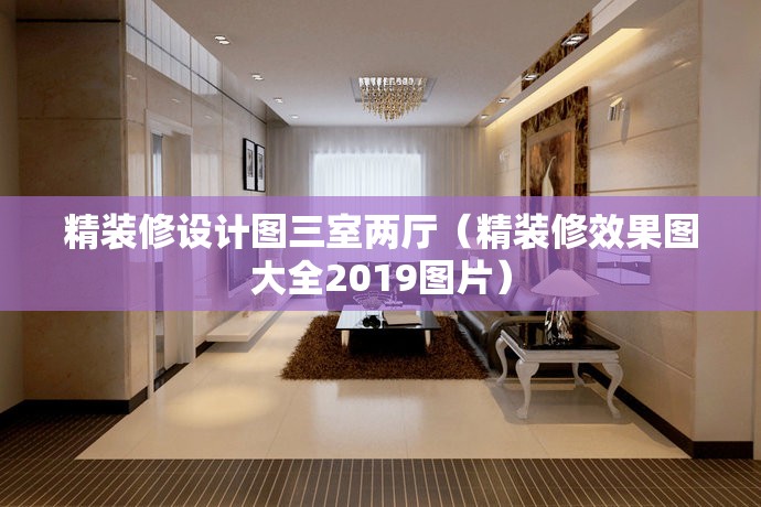 精装修设计图三室两厅（精装修效果图大全2019图片）