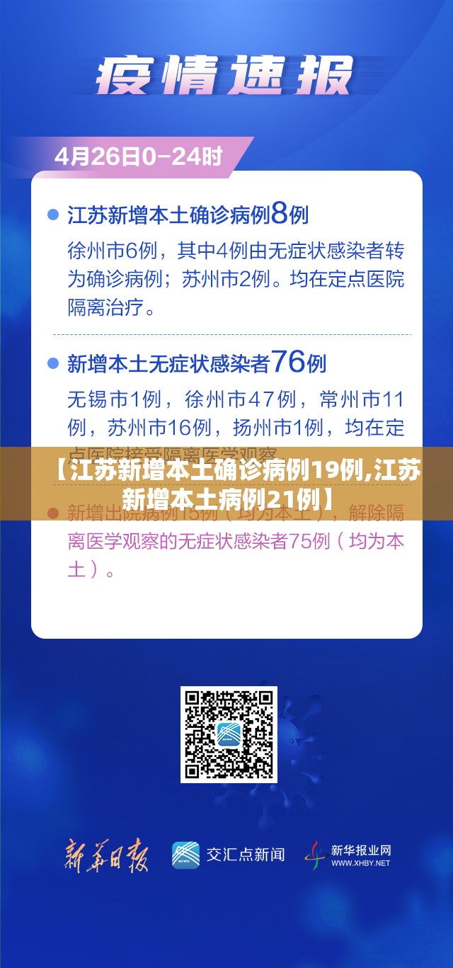 【江苏新增本土确诊病例19例,江苏新增本土病例21例】