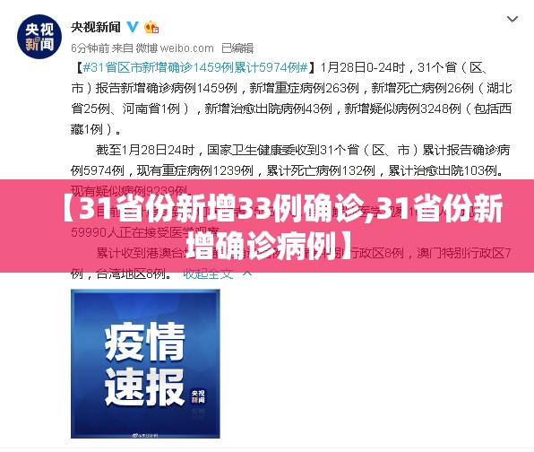 【31省份新增33例确诊,31省份新增确诊病例】