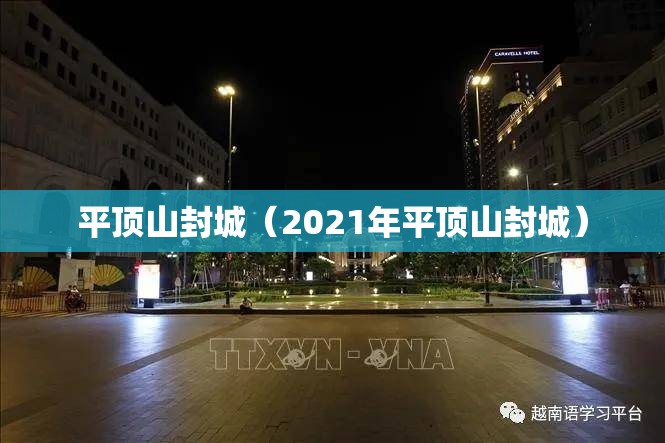 平顶山封城（2021年平顶山封城）
