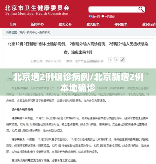 北京增2例确诊病例/北京新增2例本地确诊