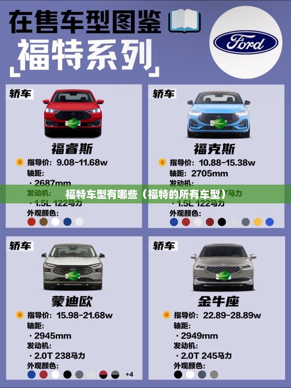 福特车型有哪些（福特的所有车型）
