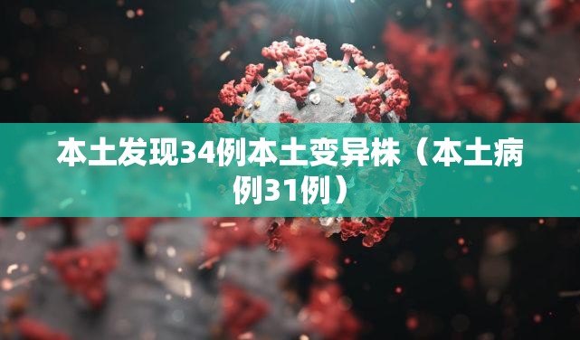本土发现34例本土变异株（本土病例31例）