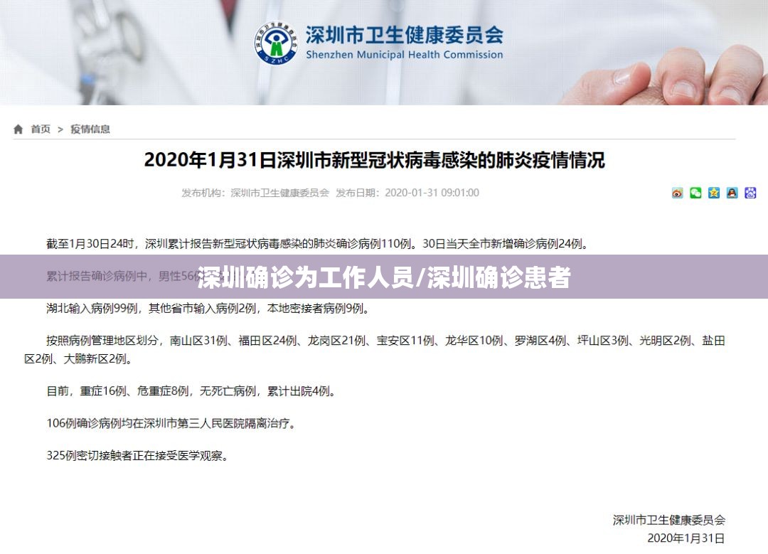 深圳确诊为工作人员/深圳确诊患者 深圳确诊为工作人员/深圳确诊患者