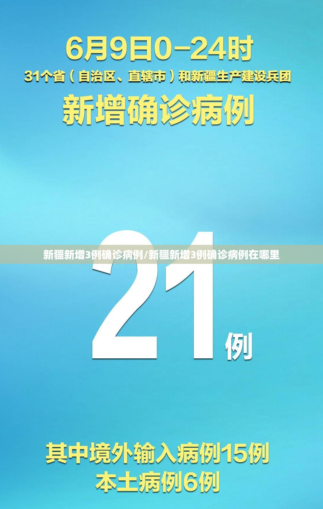 新疆新增3例确诊病例/新疆新增3例确诊病例在哪里 新疆新增3例确诊病例/新疆新增3例确诊病例在哪里