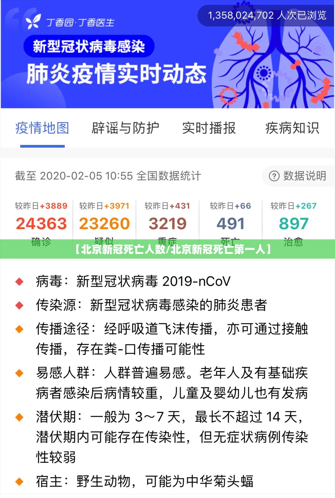【北京新冠死亡人数/北京新冠死亡第一人】