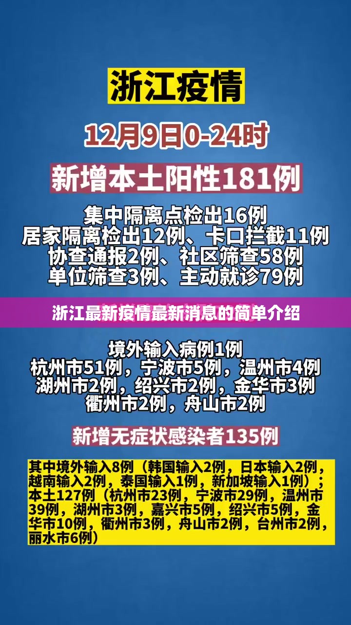 浙江最新疫情最新消息的简单介绍 浙江最新疫情最新消息的简单介绍