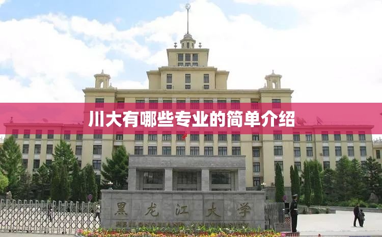 川大有哪些专业的简单介绍 川大有哪些专业的简单介绍