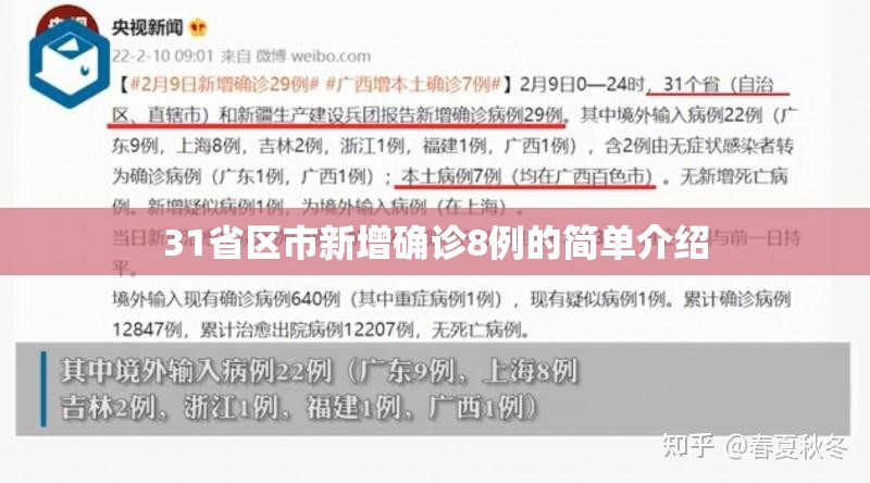 31省区市新增确诊8例的简单介绍 31省区市新增确诊8例的简单介绍
