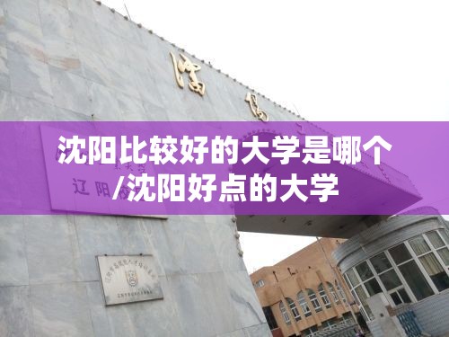 沈阳比较好的大学是哪个/沈阳好点的大学 沈阳比较好的大学是哪个/沈阳好点的大学