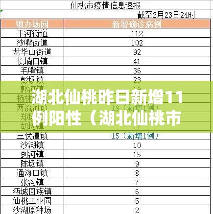 湖北仙桃昨日新增11例阳性（湖北仙桃市疫情病例多少人）