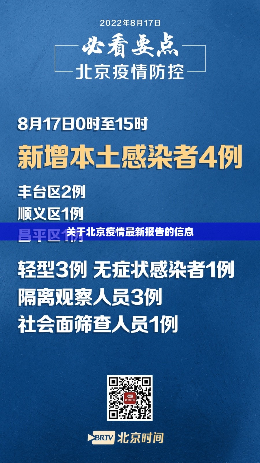 关于北京疫情最新报告的信息 关于北京疫情最新报告的信息