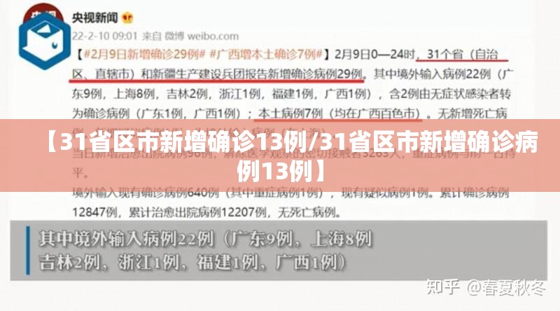 【31省区市新增确诊13例/31省区市新增确诊病例13例】 【31省区市新增确诊13例/31省区市新增确诊病例13例】