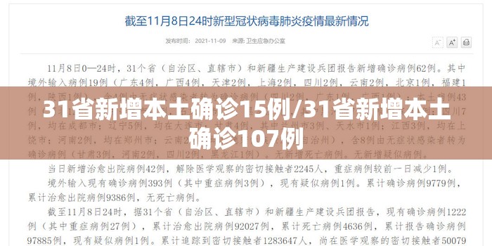 31省新增本土确诊15例/31省新增本土确诊107例 31省新增本土确诊15例/31省新增本土确诊107例