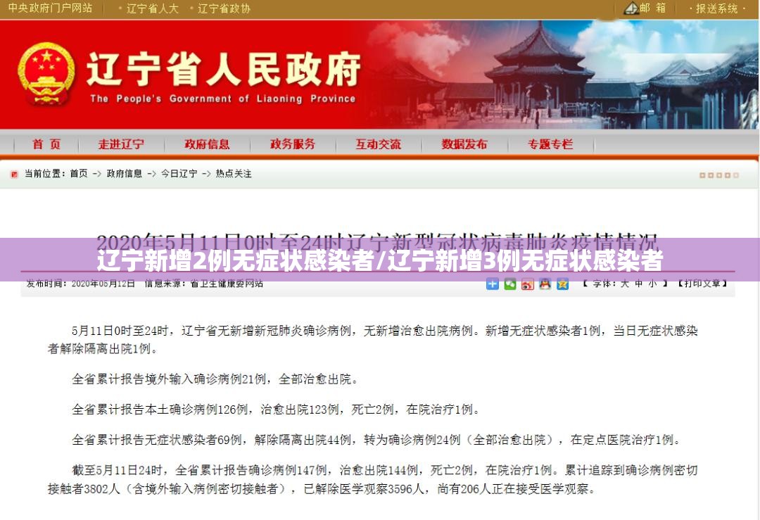 辽宁新增2例无症状感染者/辽宁新增3例无症状感染者 辽宁新增2例无症状感染者/辽宁新增3例无症状感染者
