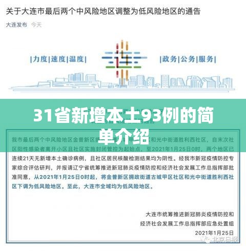 31省新增本土93例的简单介绍 31省新增本土93例的简单介绍