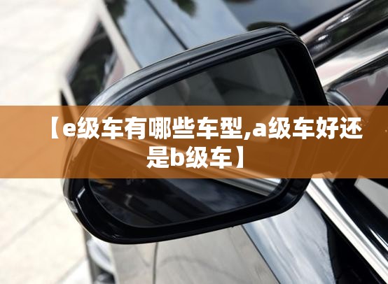 【e级车有哪些车型,a级车好还是b级车】 【e级车有哪些车型,a级车好还是b级车】