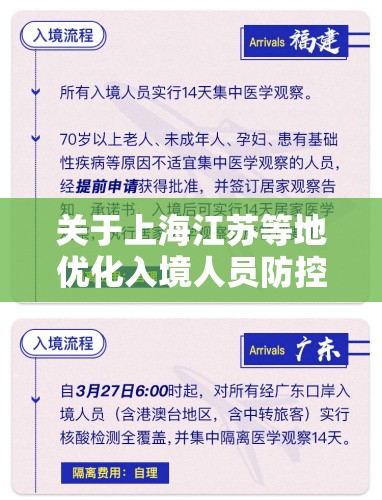 关于上海江苏等地优化入境人员防控政策的信息 关于上海江苏等地优化入境人员防控政策的信息